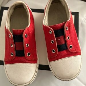 Gucci red sneakers size 24